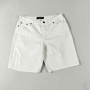 Lauren Ralph Lauren Shorts Womens 6 Petite White Denim Stretch Jean LRL 5 Pocket